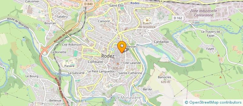 localisation de l'entreprise MADAME AGNES DUVAL à RODEZ