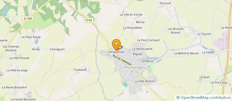 localisation de l'entreprise MADAME AGNES ESTEVES DA SILVA  PLUMAUDAN