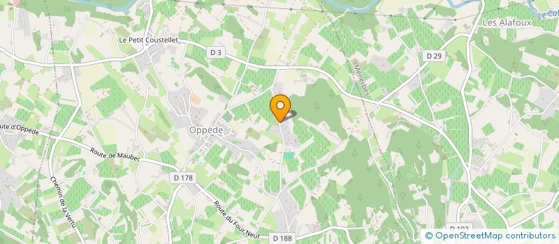 localisation de l'entreprise MADAME AGNES FARE  OPPEDE