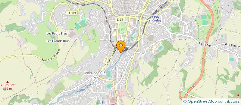 localisation de l'entreprise MADAME AGNES FARIGOULE à VALS-PRES-LE-PUY