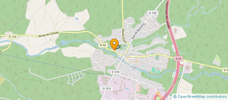 localisation de l'entreprise MADAME AGNES FAVREAU  CASTETS