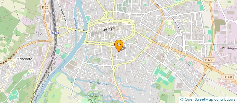 localisation de l'entreprise MADAME AGNES FAVREL  SENS