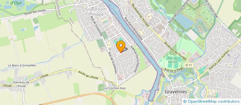 localisation de l'entreprise MADAME AGNES FLANDRIN  GRAND-FORT-PHILIPPE