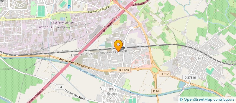 localisation de l'entreprise MADAME AGNES FOSSE  VILLENEUVE-LES-BEZIERS