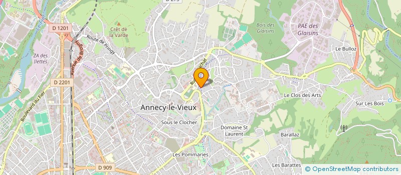 localisation de l'entreprise MADAME AGNES FOSSET à ANNECY