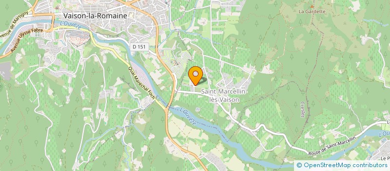 localisation de l'entreprise MADAME AGNES FOURNIER  SAINT-MARCELLIN-LES-VAISON