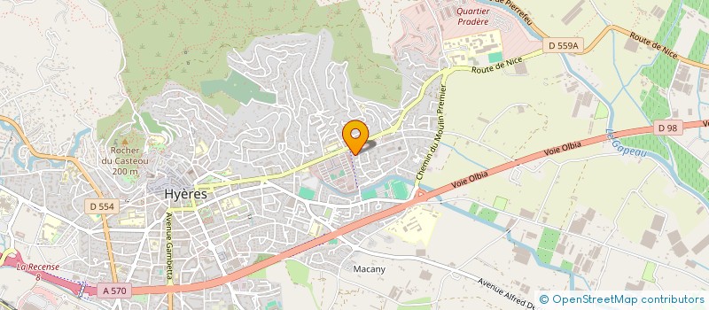 localisation de l'entreprise MADAME AGNES FRANCHITTO  HYERES