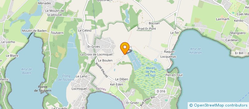 localisation de l'entreprise MADAME AGNES GACHOT  LARMOR-BADEN