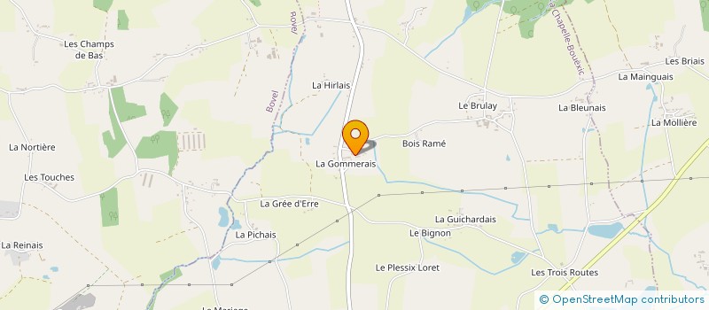 localisation de l'entreprise MADAME AGNES GANGBES  LA CHAPELLE-BOUEXIC