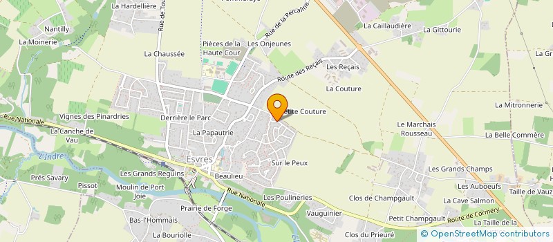 localisation de l'entreprise MADAME AGNES GARNIER à ESVRES