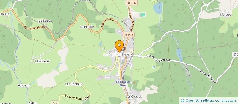 localisation de l'entreprise MADAME AGNES GASCON  LA CHAISE-DIEU