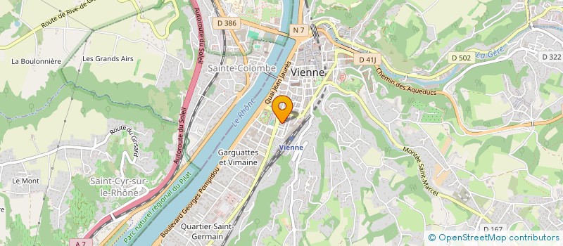 localisation de l'entreprise MADAME AGNES GATET à VIENNE