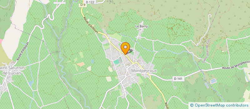 localisation de l'entreprise MADAME AGNES GAUJOUX à MONTPEYROUX