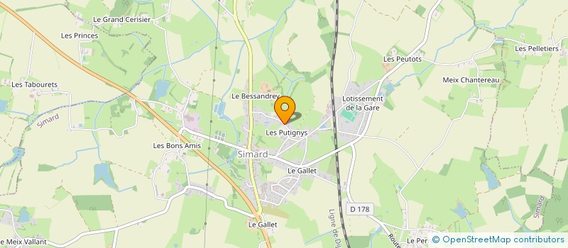 localisation de l'entreprise MADAME AGNES GAUMET  SIMARD