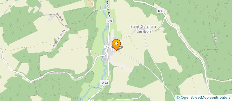 localisation de l'entreprise MADAME AGNES GAUVIN à ST-GERMAIN-DES-BOIS