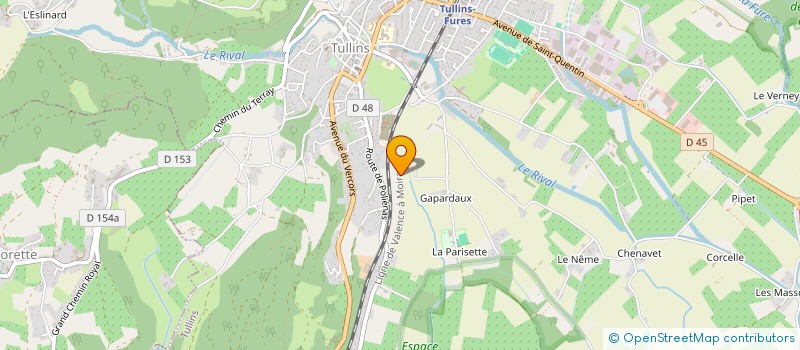 localisation de l'entreprise MADAME AGNES GENESTIER à TULLINS