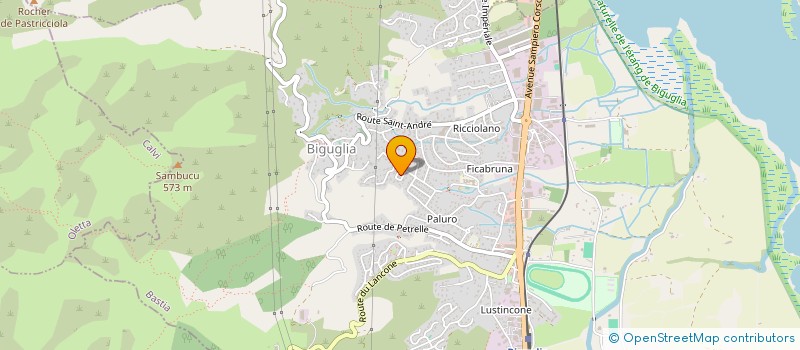 localisation de l'entreprise MADAME AGNES GEORGELIN à BIGUGLIA