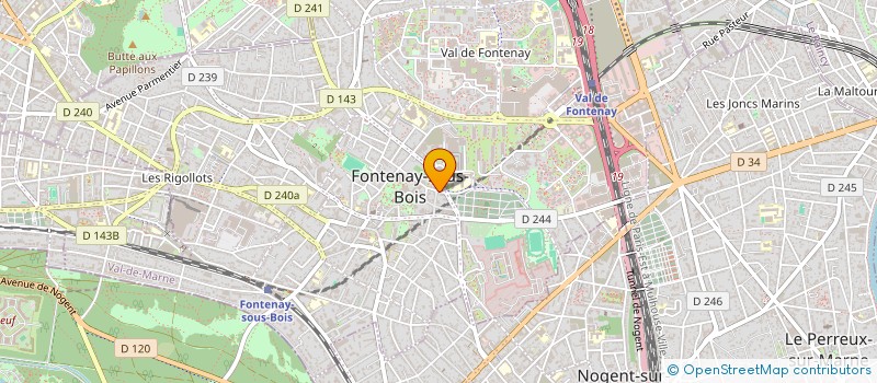 localisation de l'entreprise MADAME AGNES GEORGET à FONTENAY-SOUS-BOIS