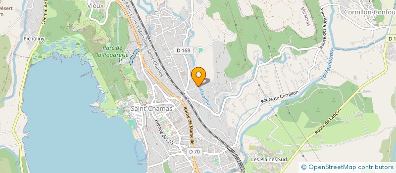 localisation de l'entreprise MADAME AGNES GERAUDIE  SAINT-CHAMAS