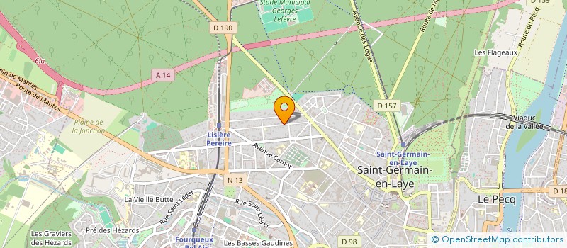 localisation de l'entreprise MADAME AGNES GERVESIE  SAINT-GERMAIN-EN-LAYE