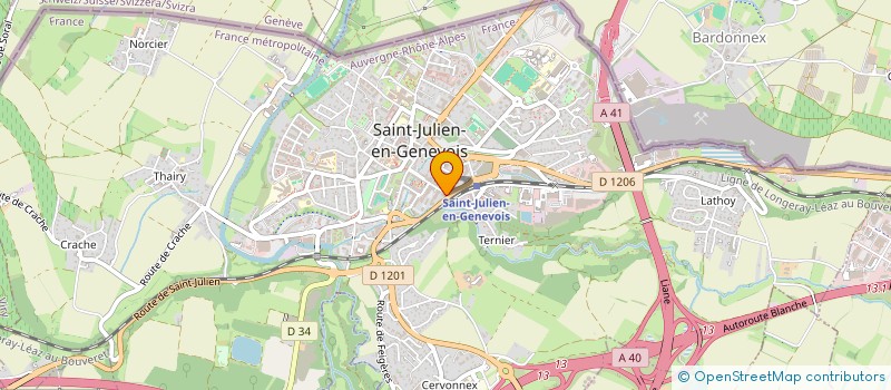localisation de l'entreprise MADAME AGNES GIARD  SAINT-JULIEN-EN-GENEVOIS