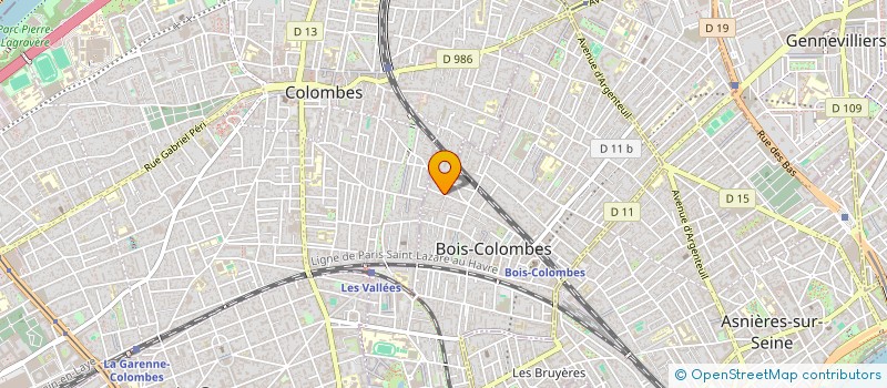 localisation de l'entreprise MADAME AGNES GIBAND à BOIS-COLOMBES