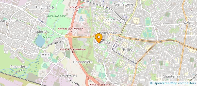 localisation de l'entreprise MADAME AGNES GIFFARD à ST-HERBLAIN