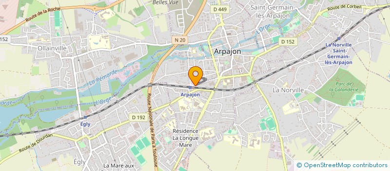 localisation de l'entreprise MADAME AGNES GIRARD  ARPAJON