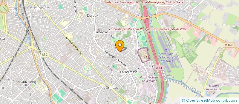 localisation de l'entreprise MADAME AGNES GLAUMAUD  TOULOUSE