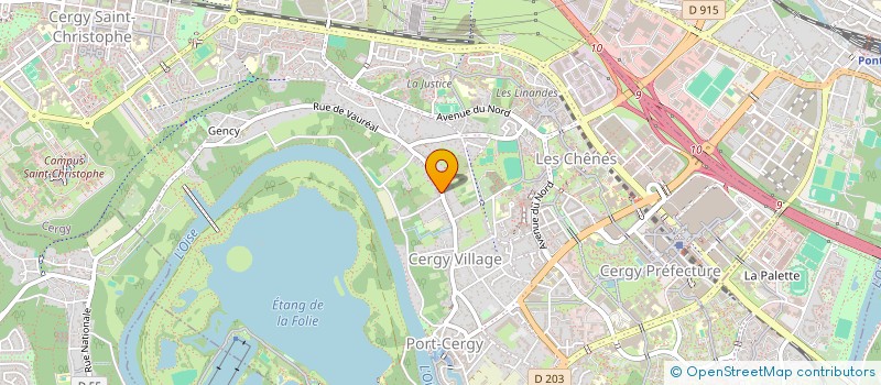 localisation de l'entreprise MADAME AGNES GNAORE  CERGY