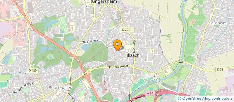 localisation de l'entreprise MADAME AGNES GOBERT  ILLZACH