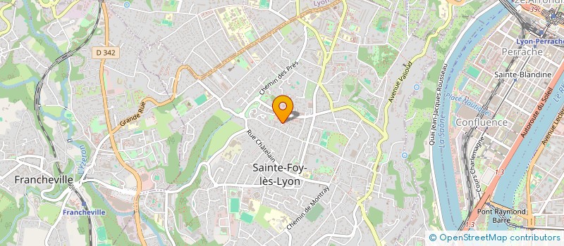 localisation de l'entreprise MADAME AGNES GOFFINET  SAINTE-FOY-LES-LYON