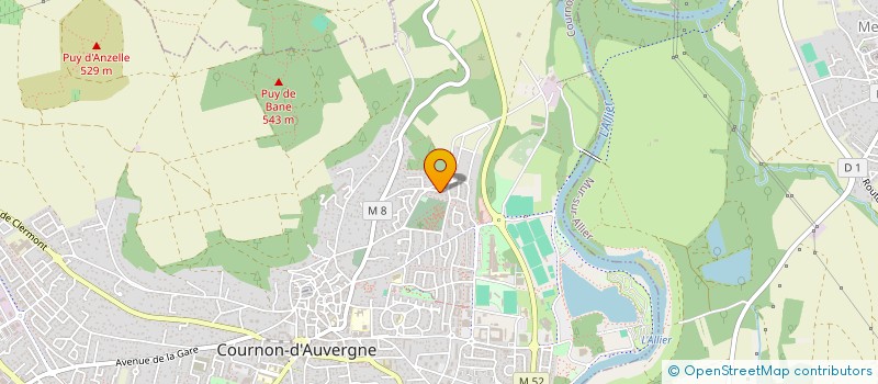 localisation de l'entreprise MADAME AGNES GOMEZ  COURNON-D'AUVERGNE