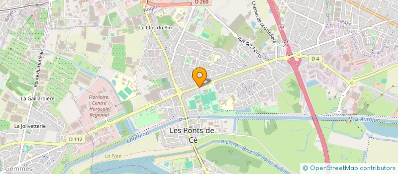 localisation de l'entreprise MADAME AGNES GUEDE  LES PONTS-DE-CE