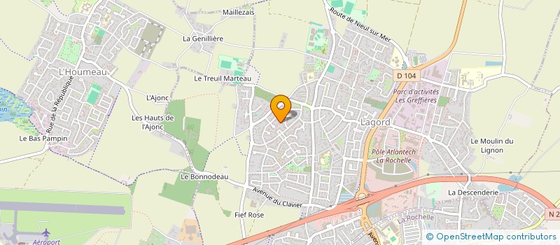 localisation de l'entreprise MADAME AGNES GUEDEU à LAGORD