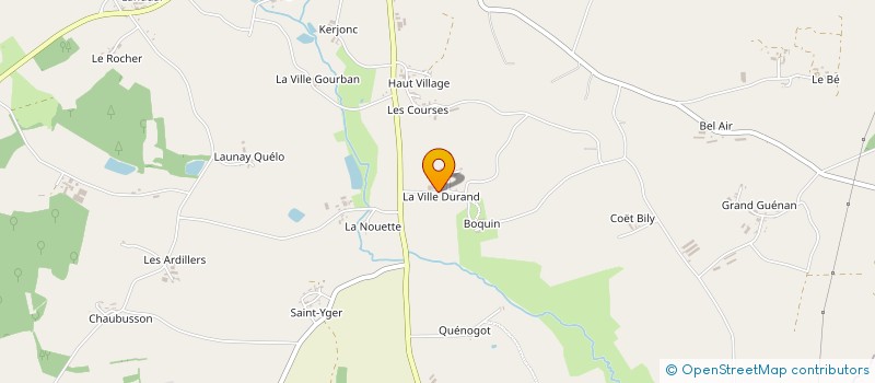 localisation de l'entreprise MADAME AGNES GUEHENNEUC  MENEAC