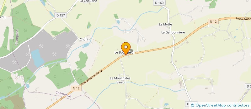 localisation de l'entreprise MADAME AGNES GUERIN à CHAMPEON