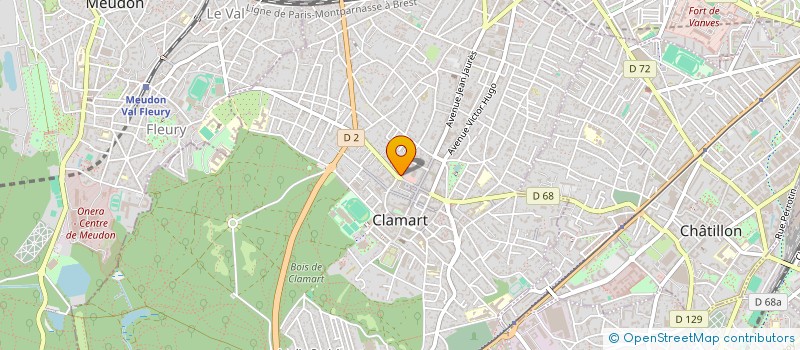 localisation de l'entreprise MADAME AGNES GUICHARD à CLAMART