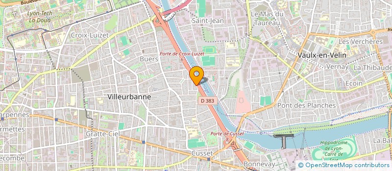 localisation de l'entreprise MADAME AGNES GUINAND  VILLEURBANNE