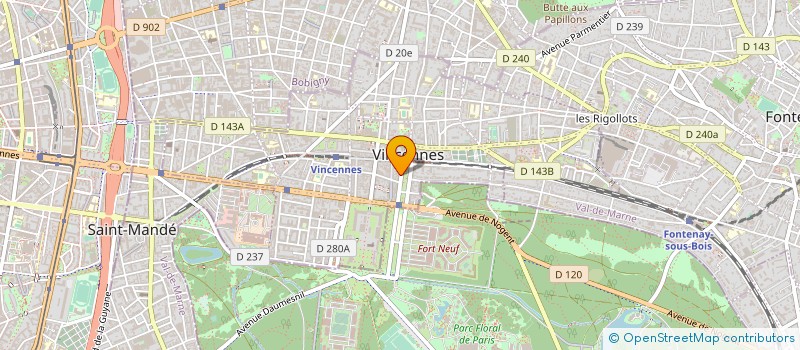 localisation de l'entreprise MADAME AGNES HADDAD à VINCENNES
