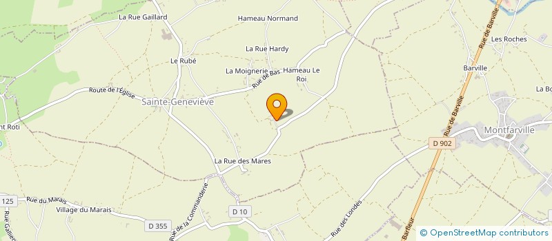 localisation de l'entreprise MADAME AGNES HAMEL  SAINTE-GENEVIEVE