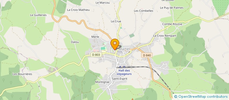 localisation de l'entreprise MADAME AGNES HAMGA  CRESSENSAC-SARRAZAC