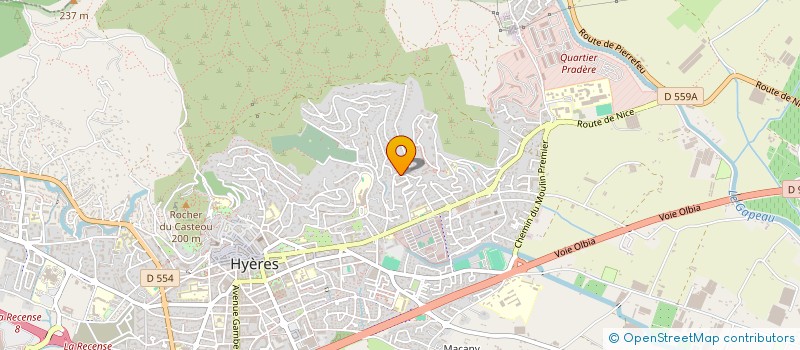 localisation de l'entreprise MADAME AGNES HARDY  HYERES