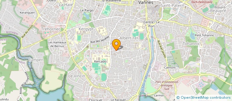 localisation de l'entreprise MADAME AGNES HARDY à VANNES