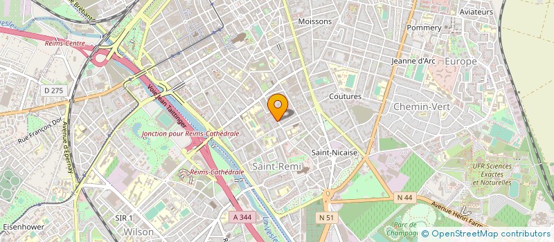 localisation de l'entreprise MADAME AGNES HAUSSMANN  REIMS