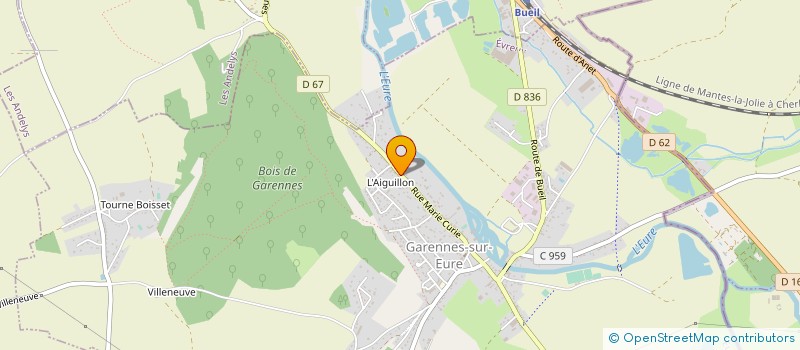 localisation de l'entreprise MADAME AGNES HENRY  GARENNES SUR EURE