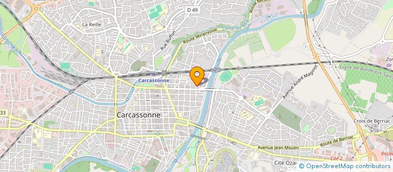 localisation de l'entreprise MADAME AGNES HERBASSIER à CARCASSONNE