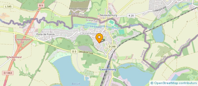 localisation de l'entreprise MADAME AGNES HERRMANN  LAUTERBOURG