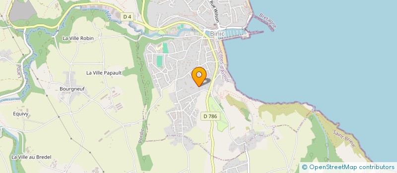 localisation de l'entreprise MADAME AGNES HERVE  BINIC-ETABLES-SUR-MER