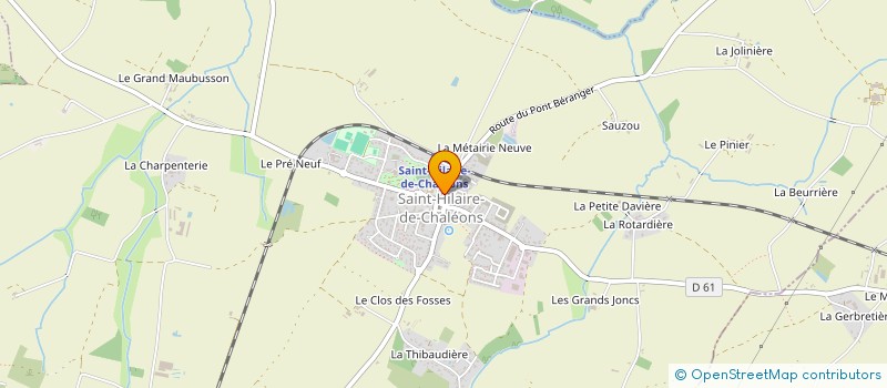 localisation de l'entreprise MADAME AGNES HUBERT à SAINT-HILAIRE-DE-CHALEONS